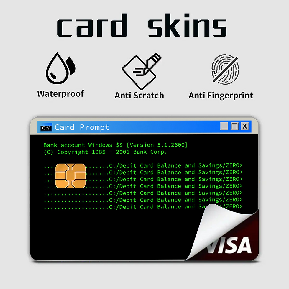 Thumbnail: Funny Movie Credit Card Stickers – Waterproof Removable Debit Card Skins