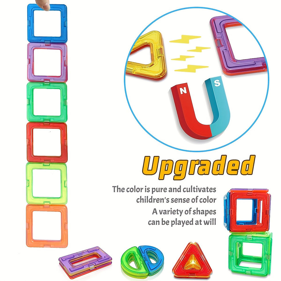 Thumbnail: DIY Magnetic Building Blocks, Large STEM Construction Toy Set, Educational Magne