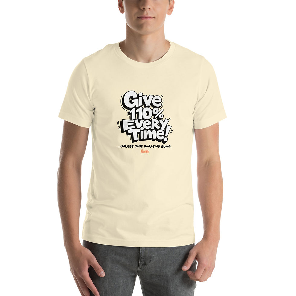 Thumbnail: Give 110% - WhimWiz Unisex t-shirt