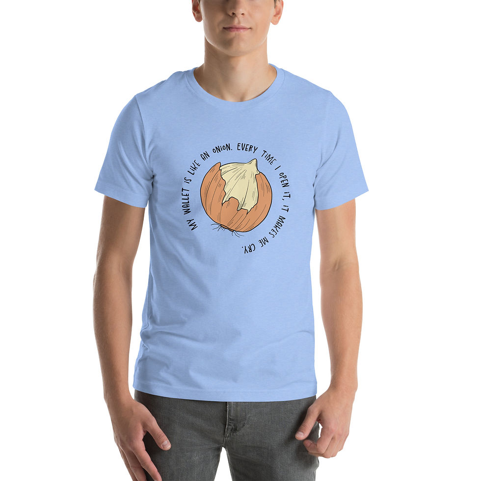 Thumbnail: My Wallet is like an Onion - WhimWiz Unisex t-shirt