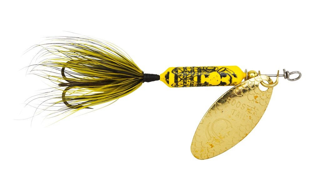 Yakima Bait Wordens Original Rooster Tail Spinner Lure, Bumblebee, 1/16-Ounce