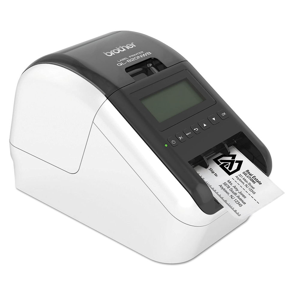 Thumbnail: Brother QL-820NWB Professional, Ultra Flexible Monochrome Label Printer with ...