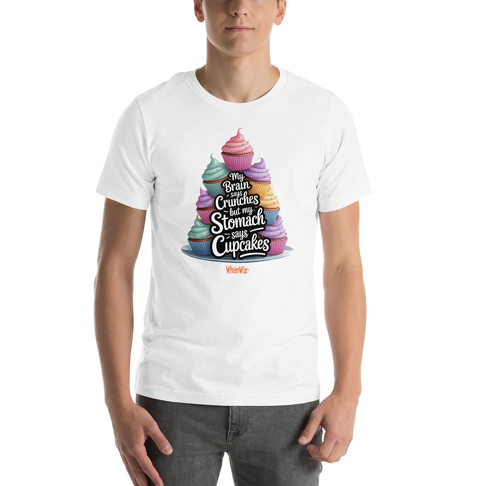 Thumbnail: My Stomach Says Cupcakes - WhimWiz Unisex t-shirt