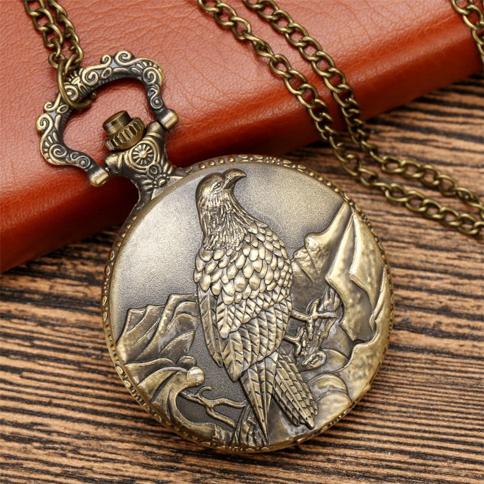 Thumbnail: Eagle Bird Animal Pattern Pocket Watch