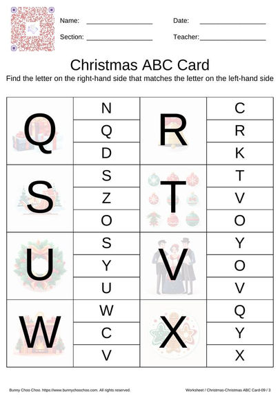 09_Christmas ABC Card