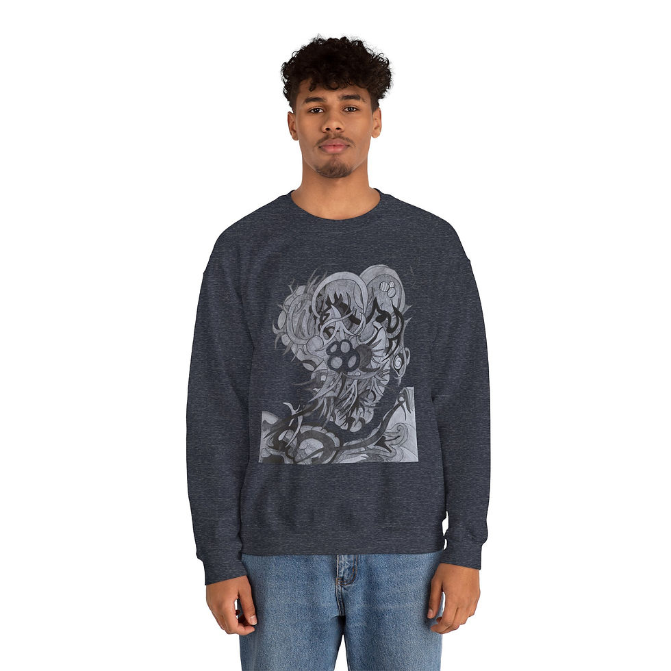 Thumbnail: Abstract Heart Crewneck Sweatshirt