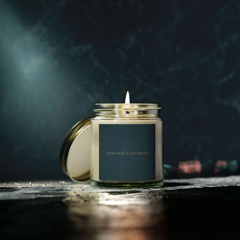 Thumbnail: Unmasked & Becoming | Proudly Unmasked Candle | Sailing Home Edition