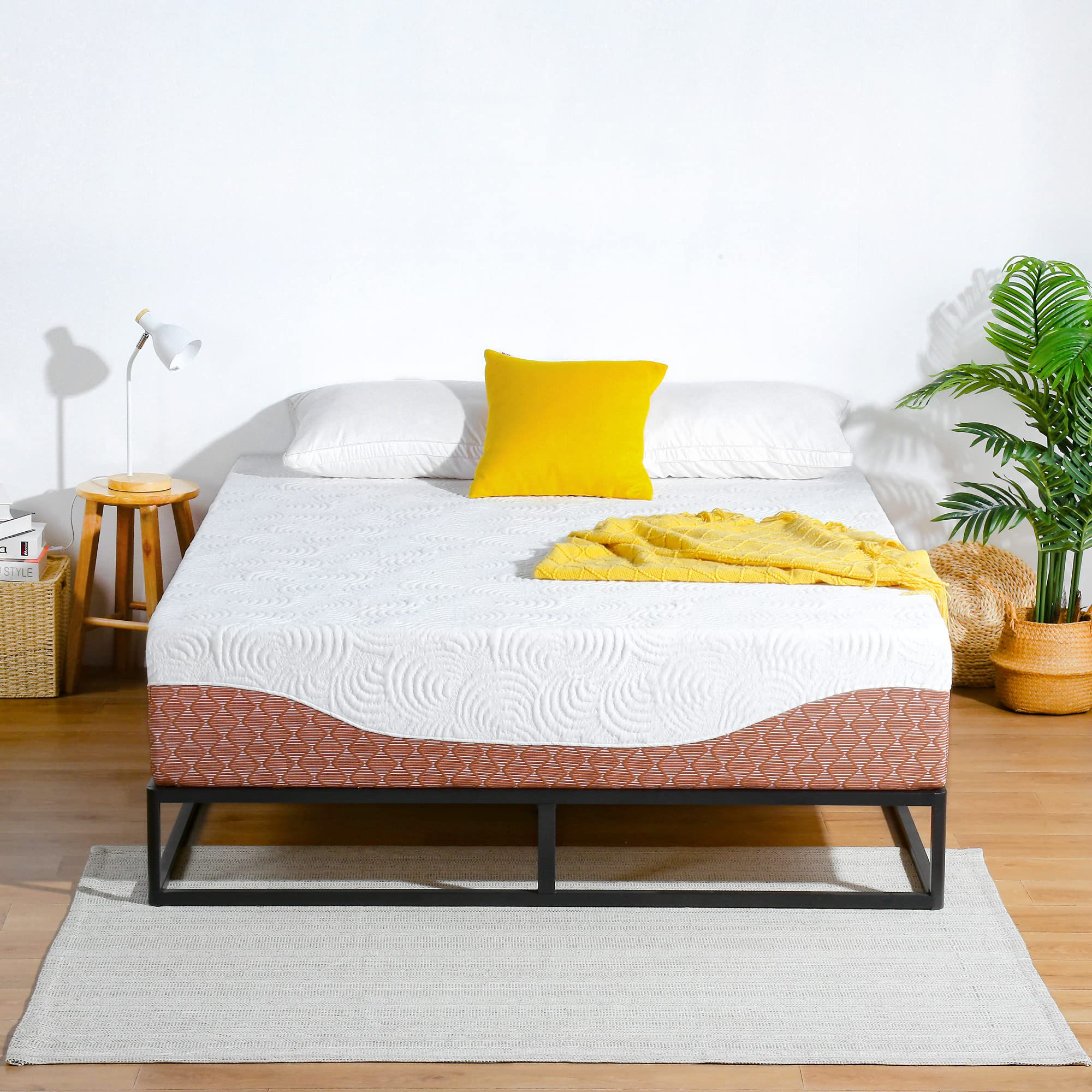PrimaSleep 12 Inch Multi-Layered I-Gel Infused Memory Foam Mattress, King
