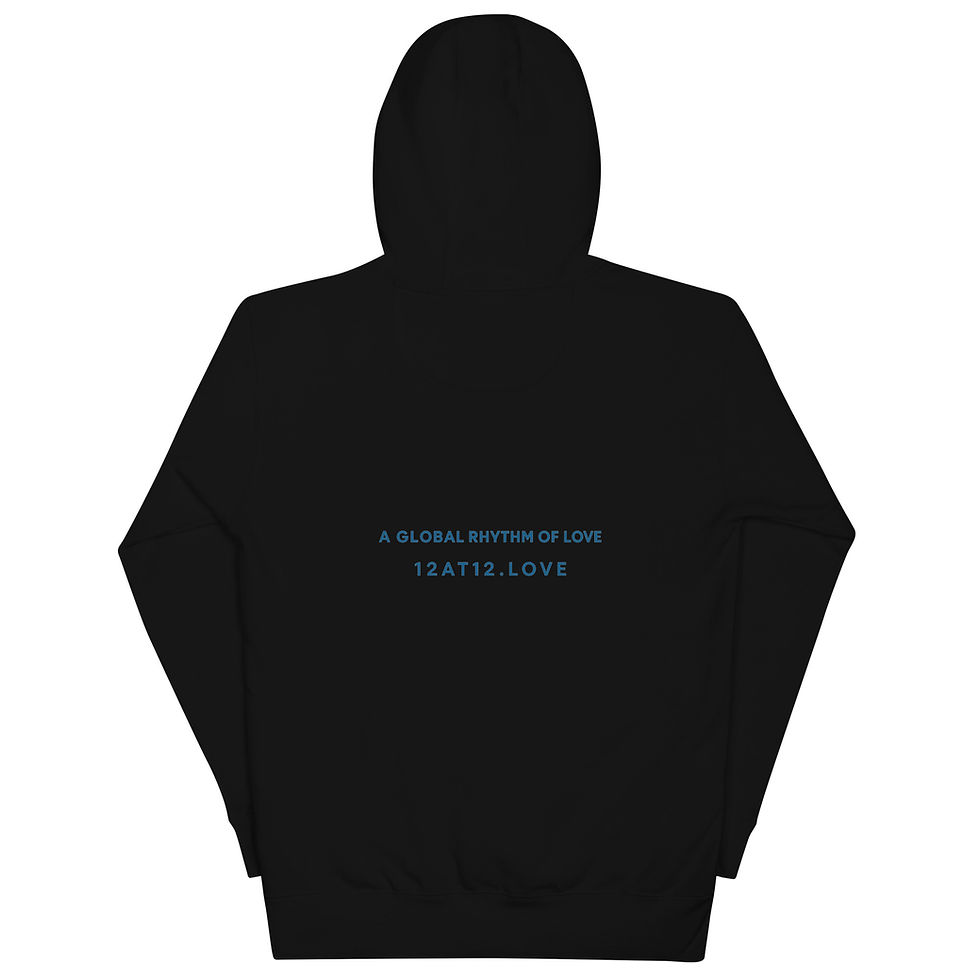 Thumbnail: Love One Another - Global Rhythm of Love 12 at 12 Unisex Hoodie