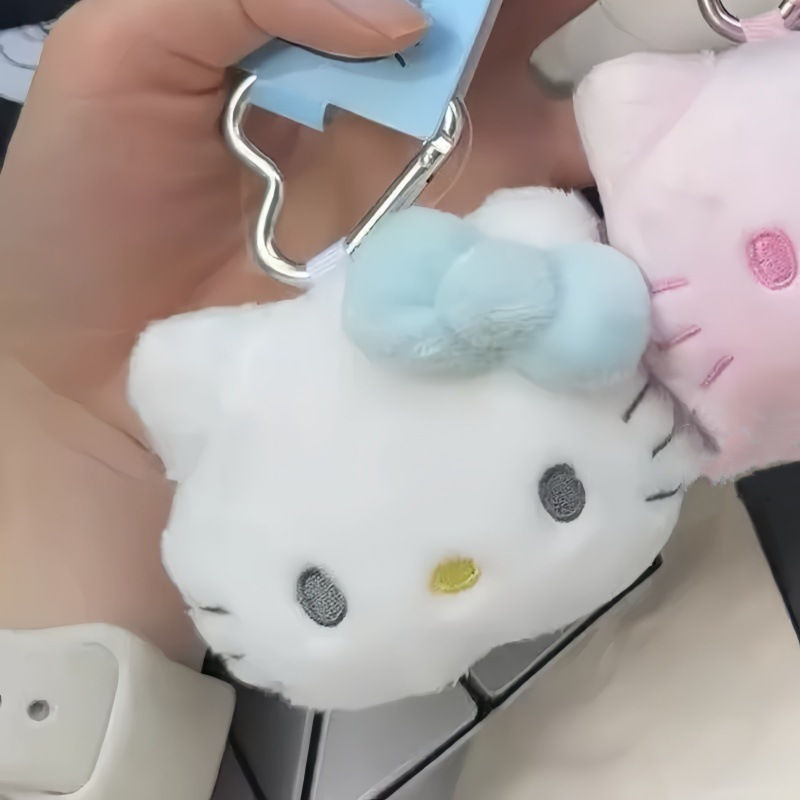 Miniature : Porte-clés en peluche Hello Kitty de 7 cm/2,76 pouces, pendentif de dessin animé