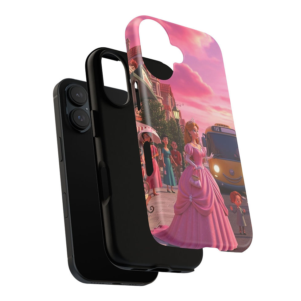 Thumbnail: Pink Princess Phone Case, Tough Cases, Cute Phone Cover, Gift for Disney Lovers