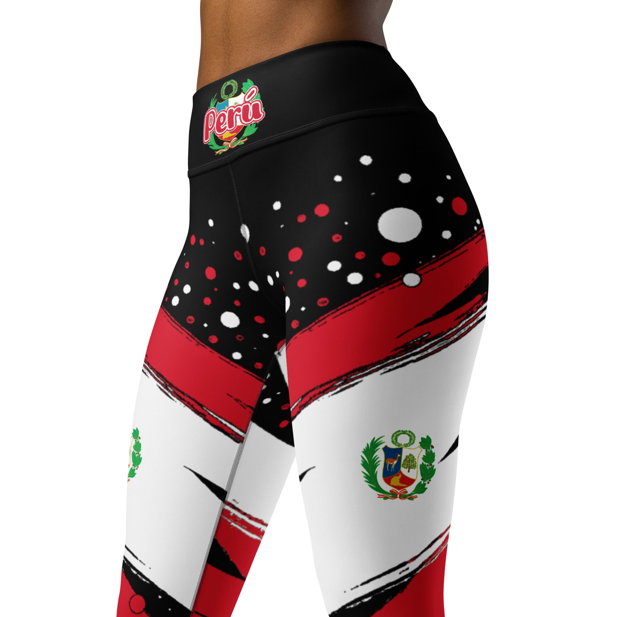 Brushstroke Design Leggings - Perú