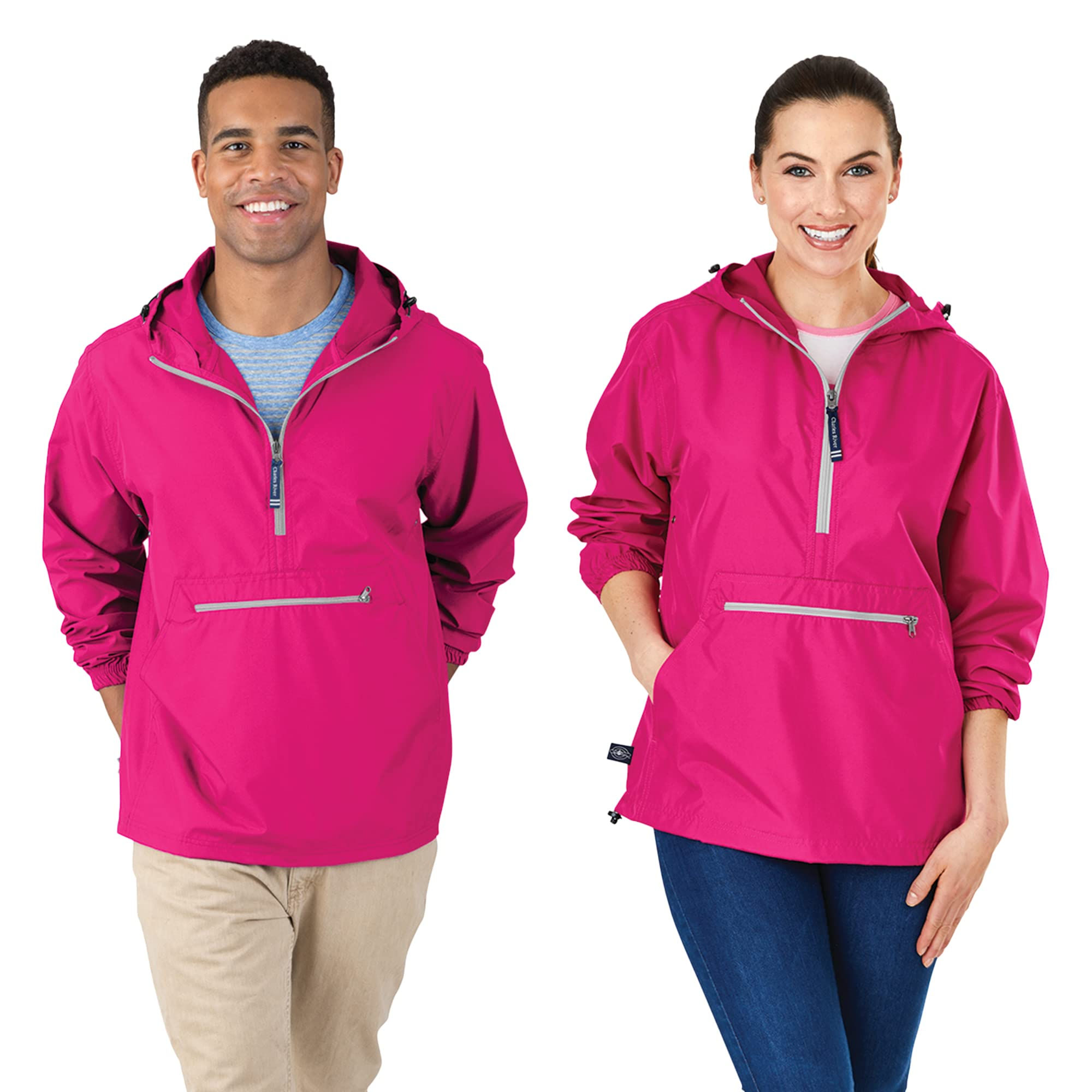 Charles River Apparel Pack-N-Go Wind & Water-Resistant Pullover (Reg/Ext Size...