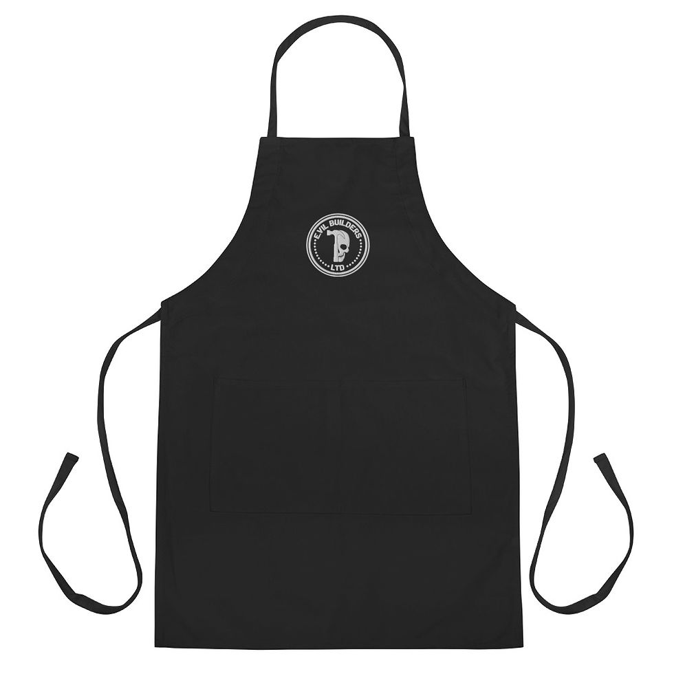 Embroidered E.vil Apron