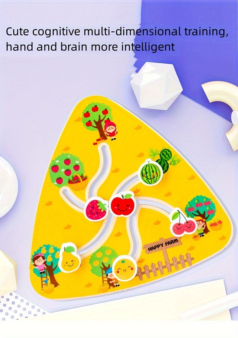 Thumbnail: Wooden Maze Puzzle Game, Childhood Education Toy For Children Christmas, Hallowe