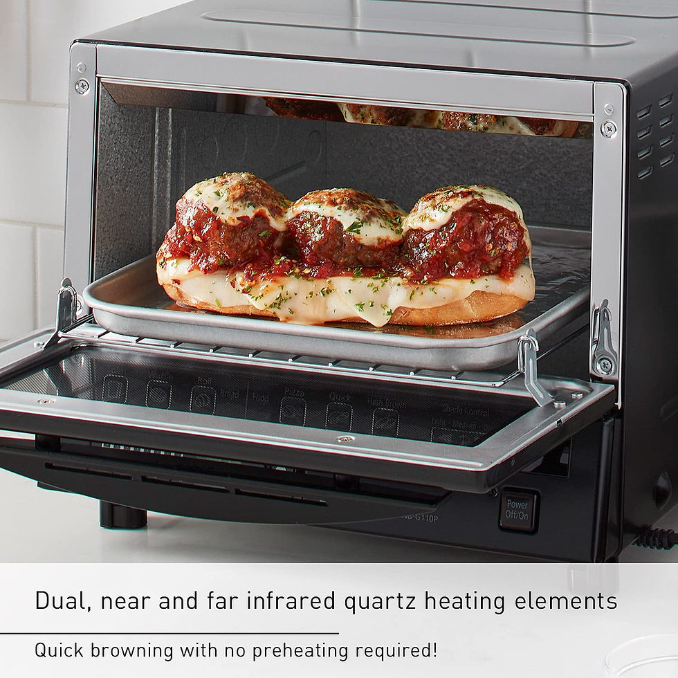 Thumbnail: Panasonic FlashXpress Toaster Oven Countertop, 4-Slice Compact Size with Doub...