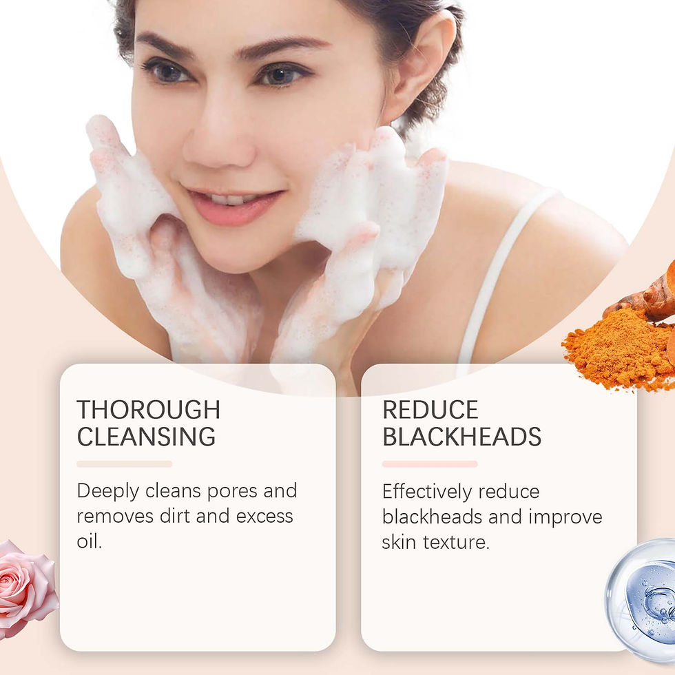Thumbnail: Turmeric Cleansing Milk Foam Facial Cleanser Cleanses Dirt And Grease Brightens 