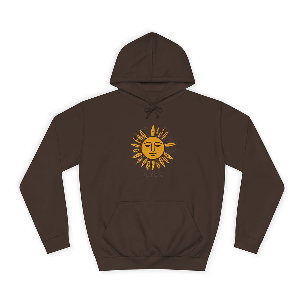 Thumbnail: Hoodie unisexe – Logo Soleil de la Fondation Madre Tierra