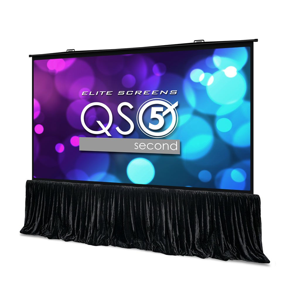 Elite Screens QuickStand 5-Second Series, 150-Inch 16:9, Manual Pull Up Proje...