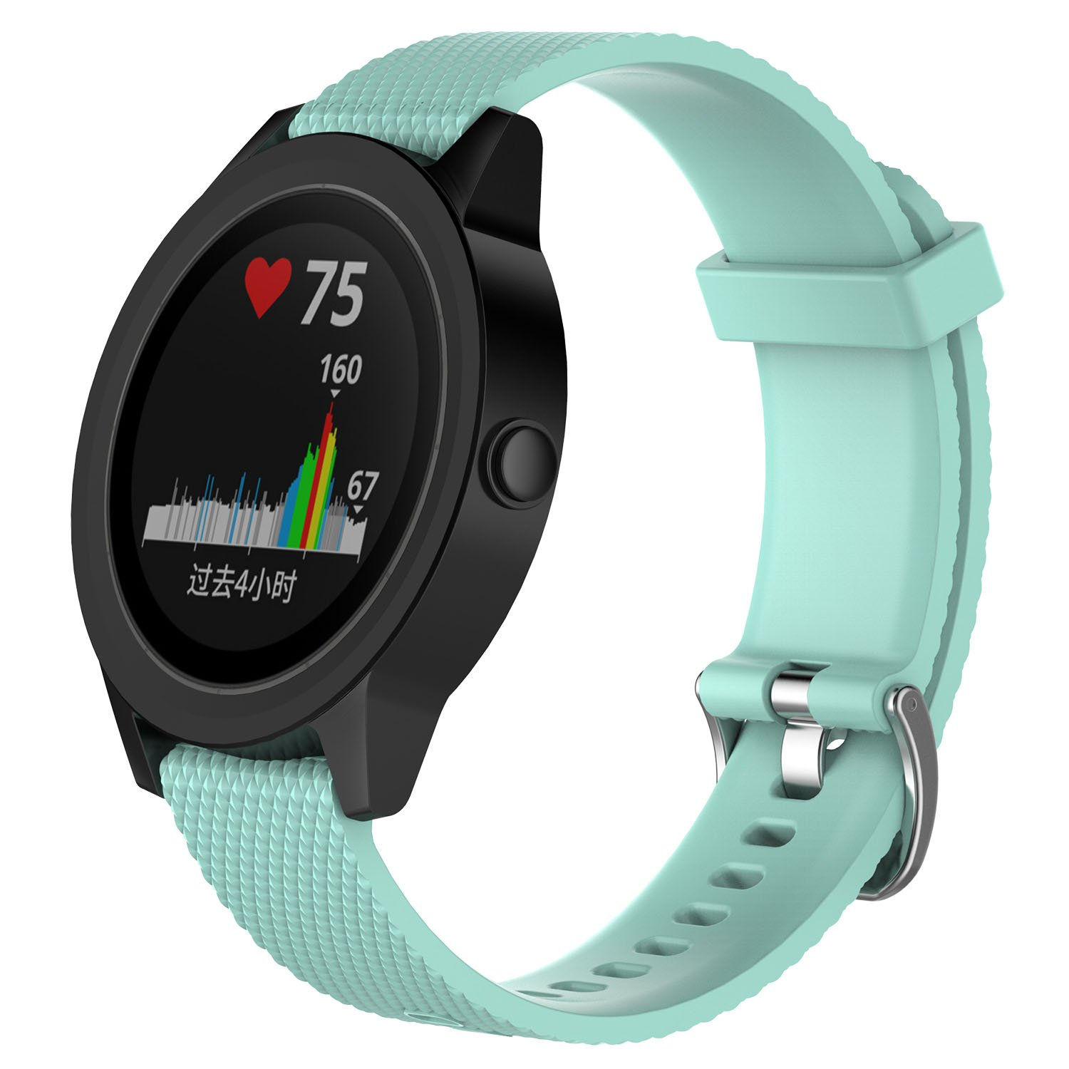 Band for Garmin VivoActive 3, Soft Silicone Replacement Watch Band for Garmin...
