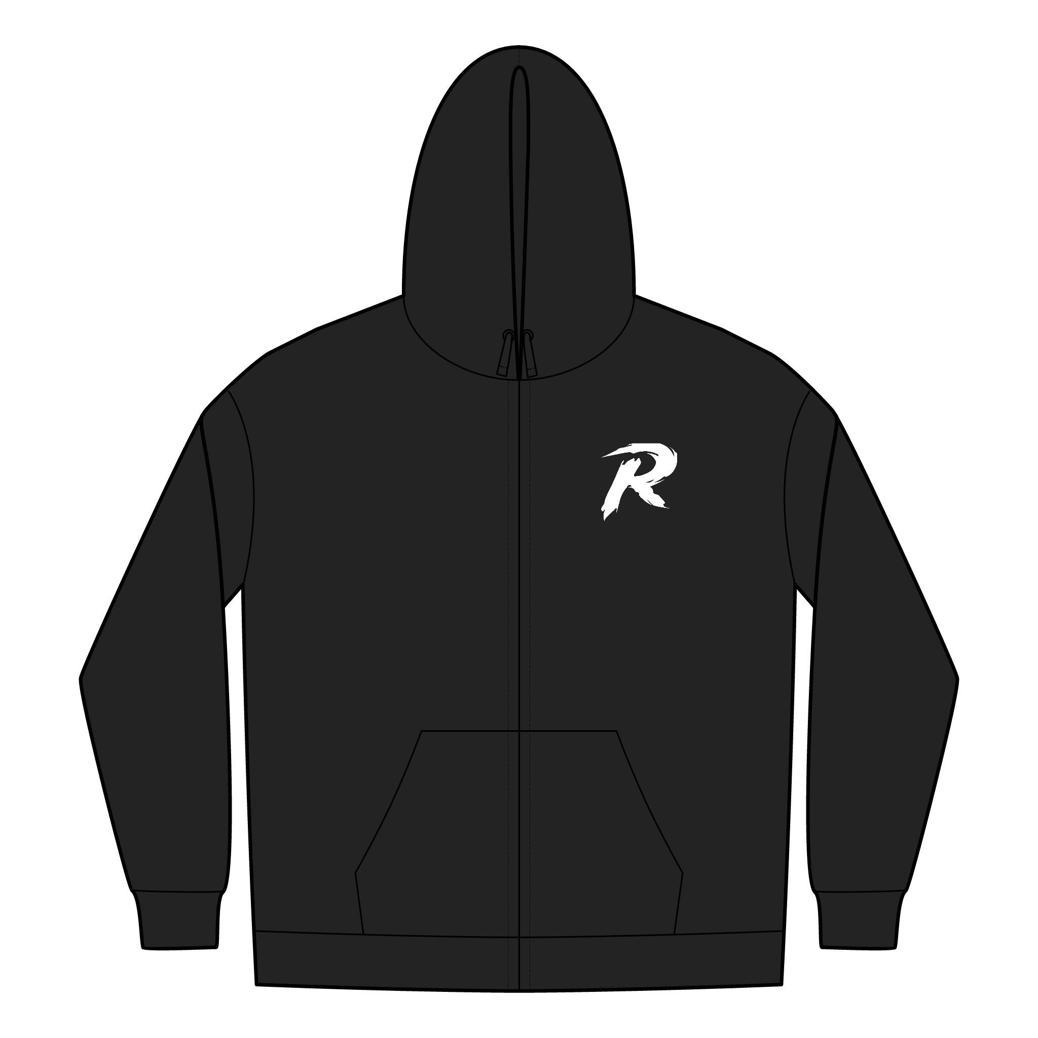 Raptors Baseball Full-Zip Hoodie for Fans, Jersey Material