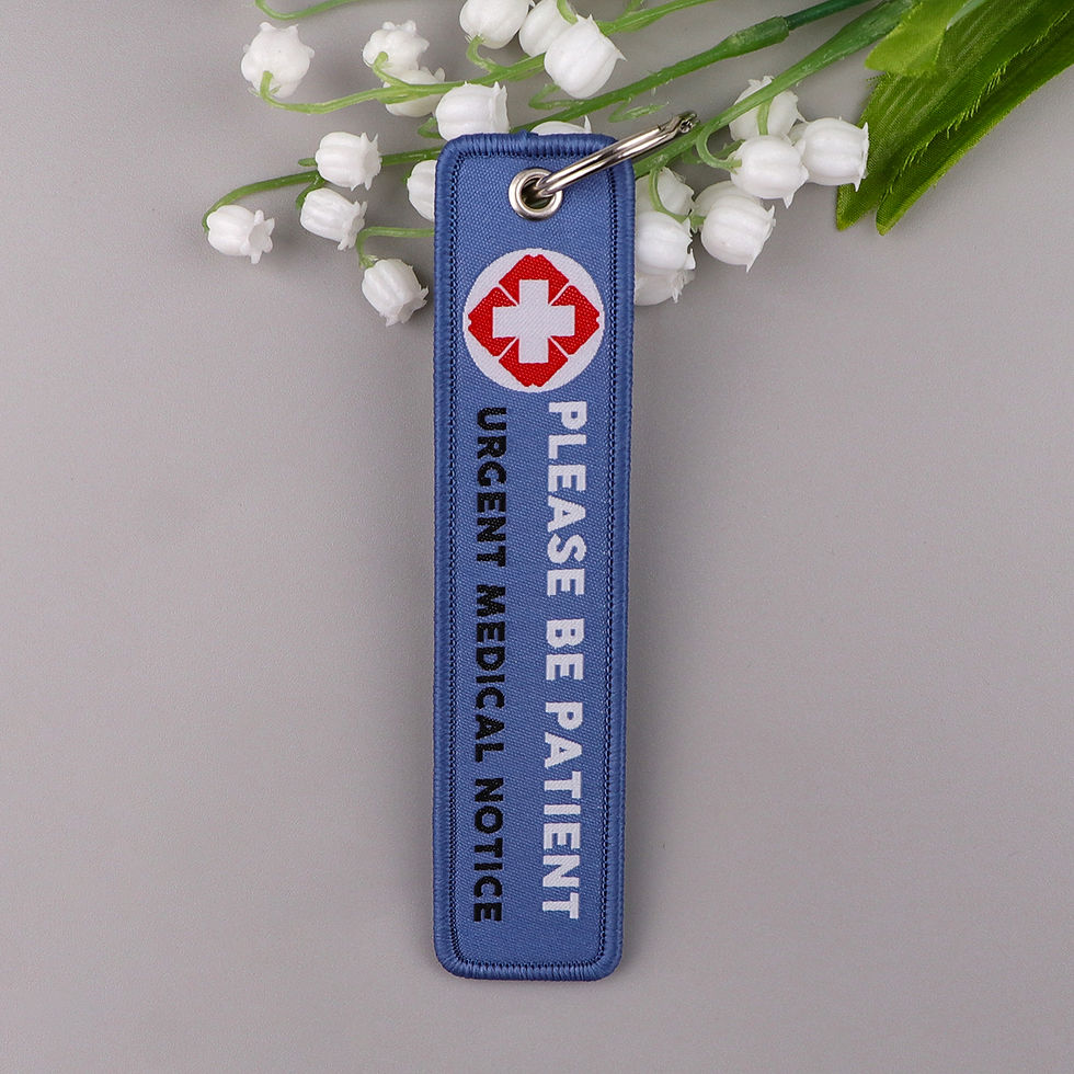 Thumbnail: I HAVE AUTISM Embroidery Key Fobs Doctor Nurse Key Tags Keychain For Women Car K