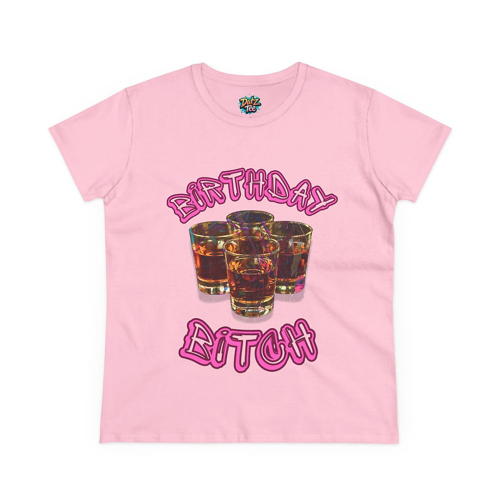 Thumbnail: Cognac Birthday Bitch Tee, Women's T-Shirt