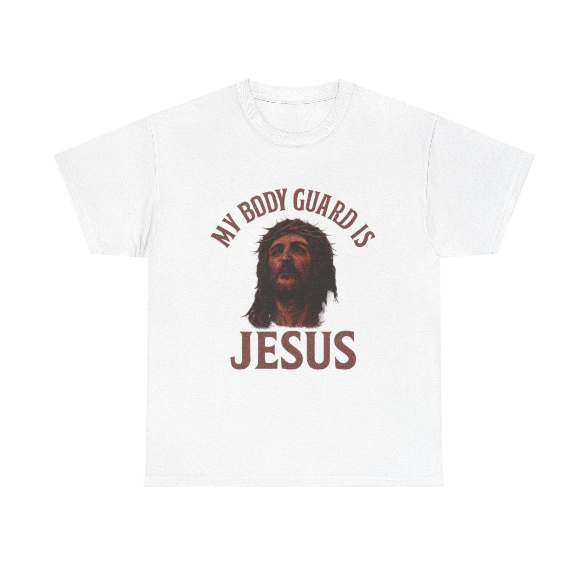 My Body Guard Is Jesus – Distressed Christian Graphic Tee