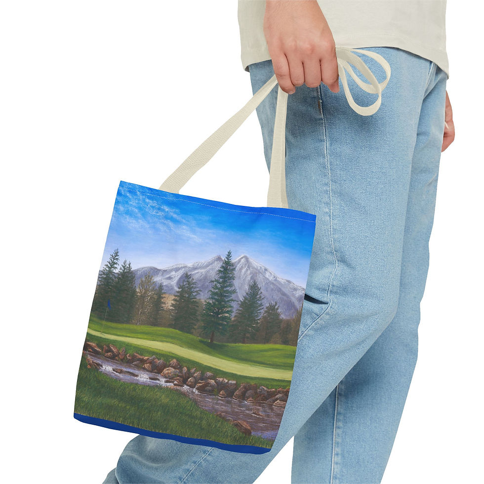 Thumbnail: Aspen Glen Golf Course Tote Bag - Gift for Dad, Golf Lover Gift, Colorado Gift