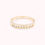 Miniatura: 14K Gold Star Line Engagement Ring Set