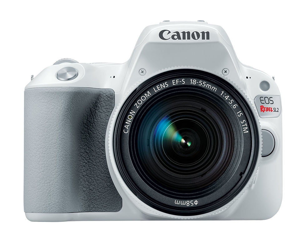 Thumbnail: Canon Cameras US 2252C001 EOS Rebel SL2 (WH) EF-S 18-55mm f/4-5.6 STM (BK) Di...