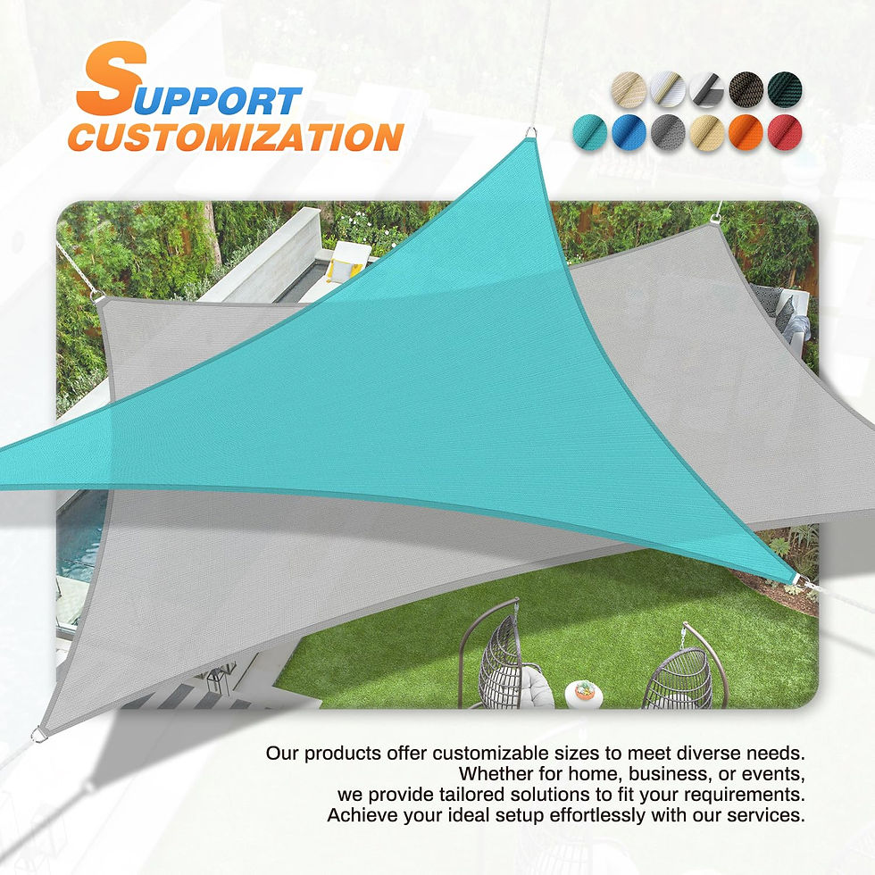 Thumbnail: TANG 5'x11'x12' Sun Shade Sail Rignt Triangle Shade Canopy Outdoor Patio Cove...