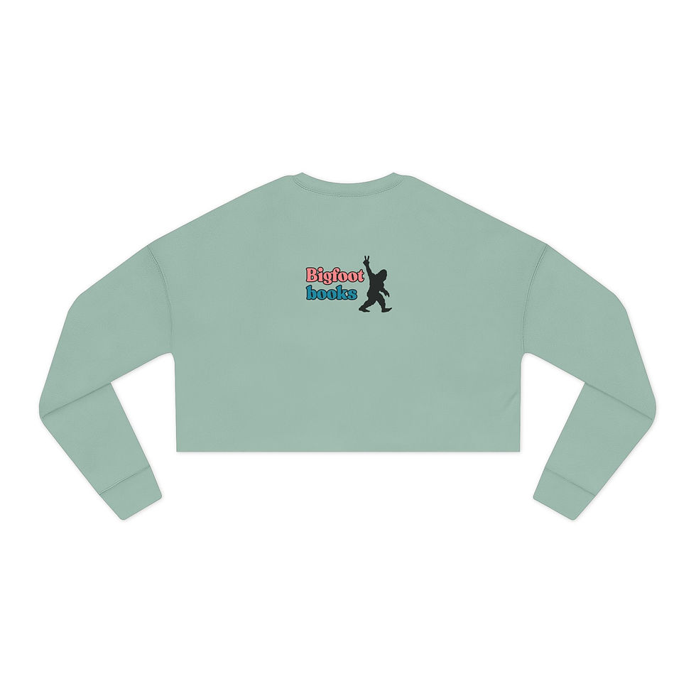 Thumbnail: Cute Women's Cropped Sweatshirt Bigfoot Books