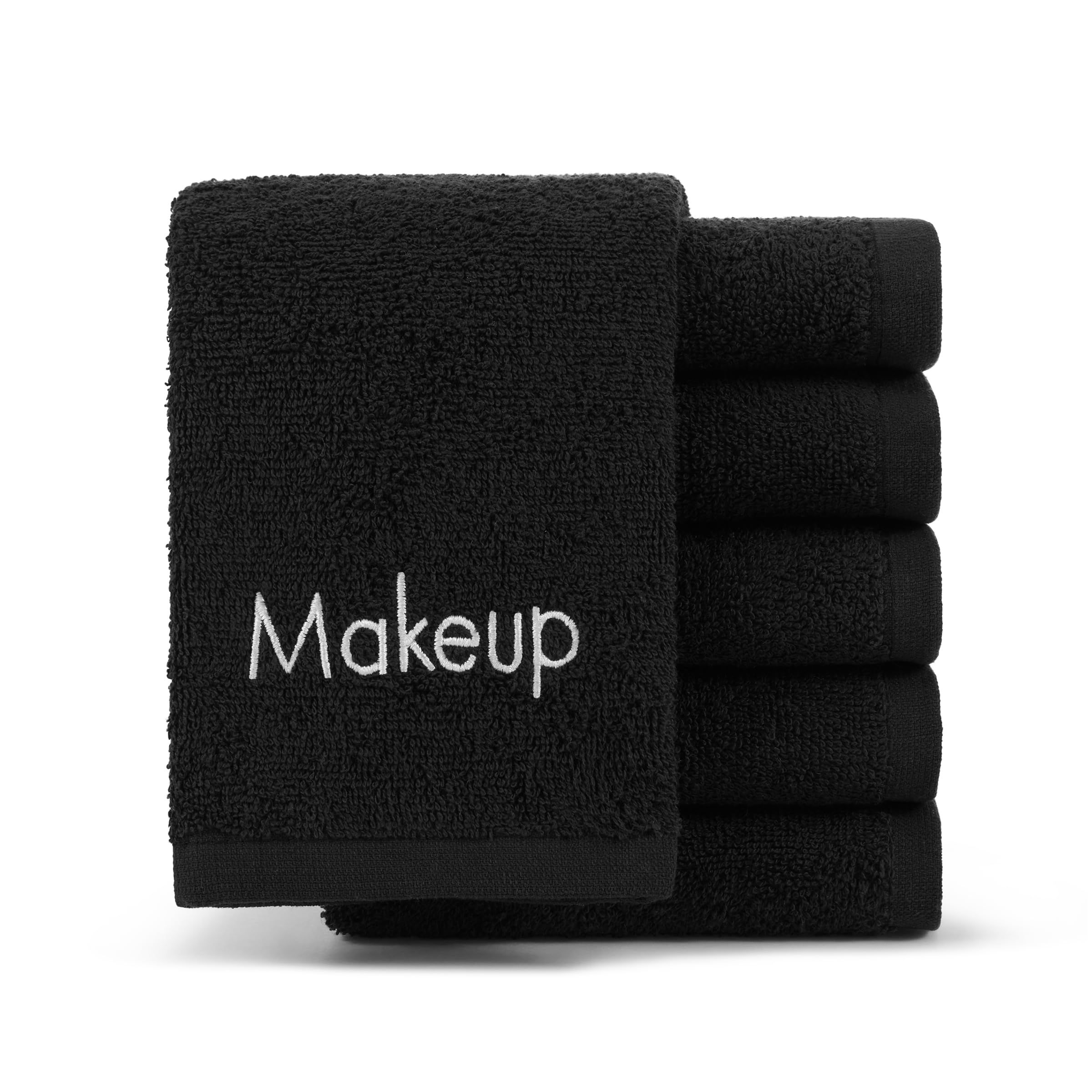 Arkwright Makeup Towels - Pack of 6 - Soft & Gentle Cotton Washcloth Face Mak...