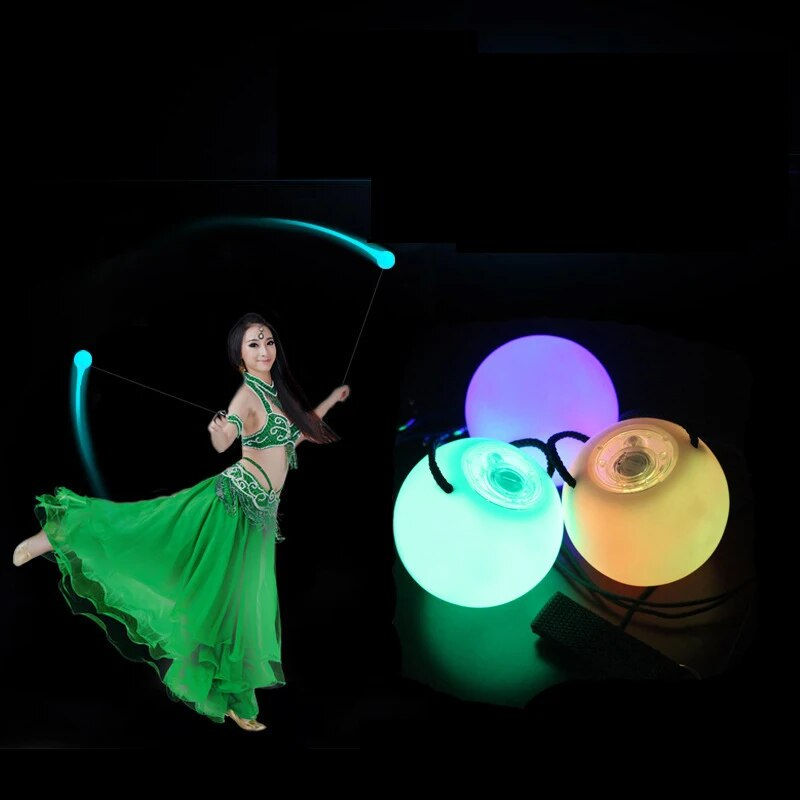 Miniature : Boule lumineuse LED colorée, balle clignotante, balle de danse ou de fitness