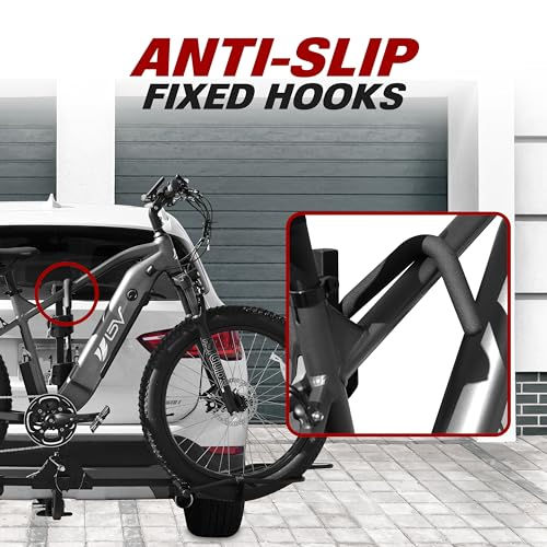 Thumbnail: BV 2-Bike Bicycle Hitch Mount Rack Carrier for Car Truck SUV - Tray Style Sma...