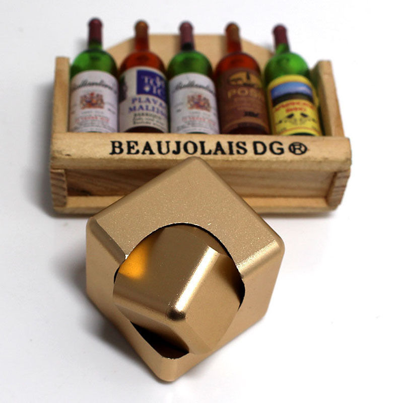 Thumbnail: Cube Fidget Spinner EDC Metal Hand Spinning Top Tip Gyro Rotating Relieve Relax 