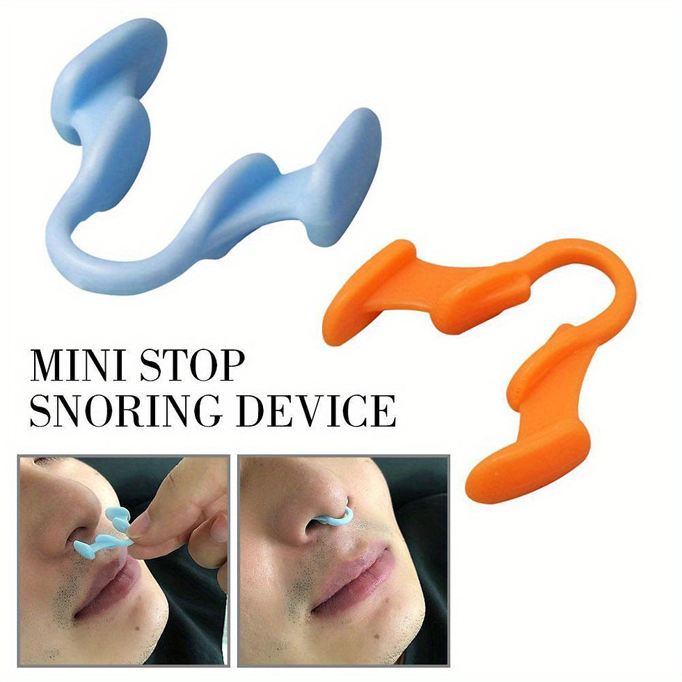 Thumbnail: 2pcs/4pcs New Mini Snore Stopper Silicone Elastic Nose Clip Anti-Snoring Supplie