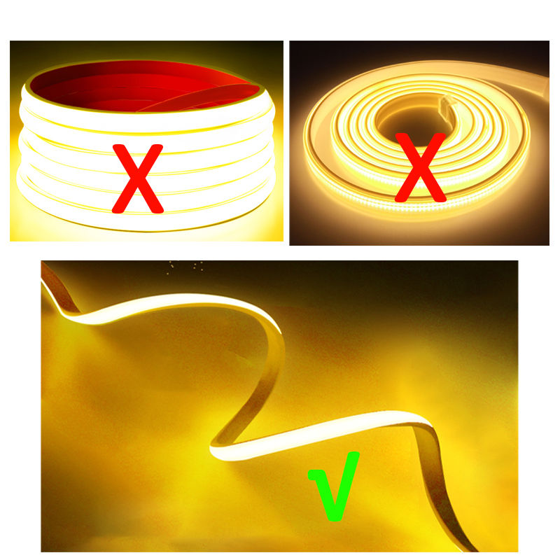 Thumbnail: 220V Led Strip High Brightness Waterproof COB LED Strip 220V Flexible Ribbon for