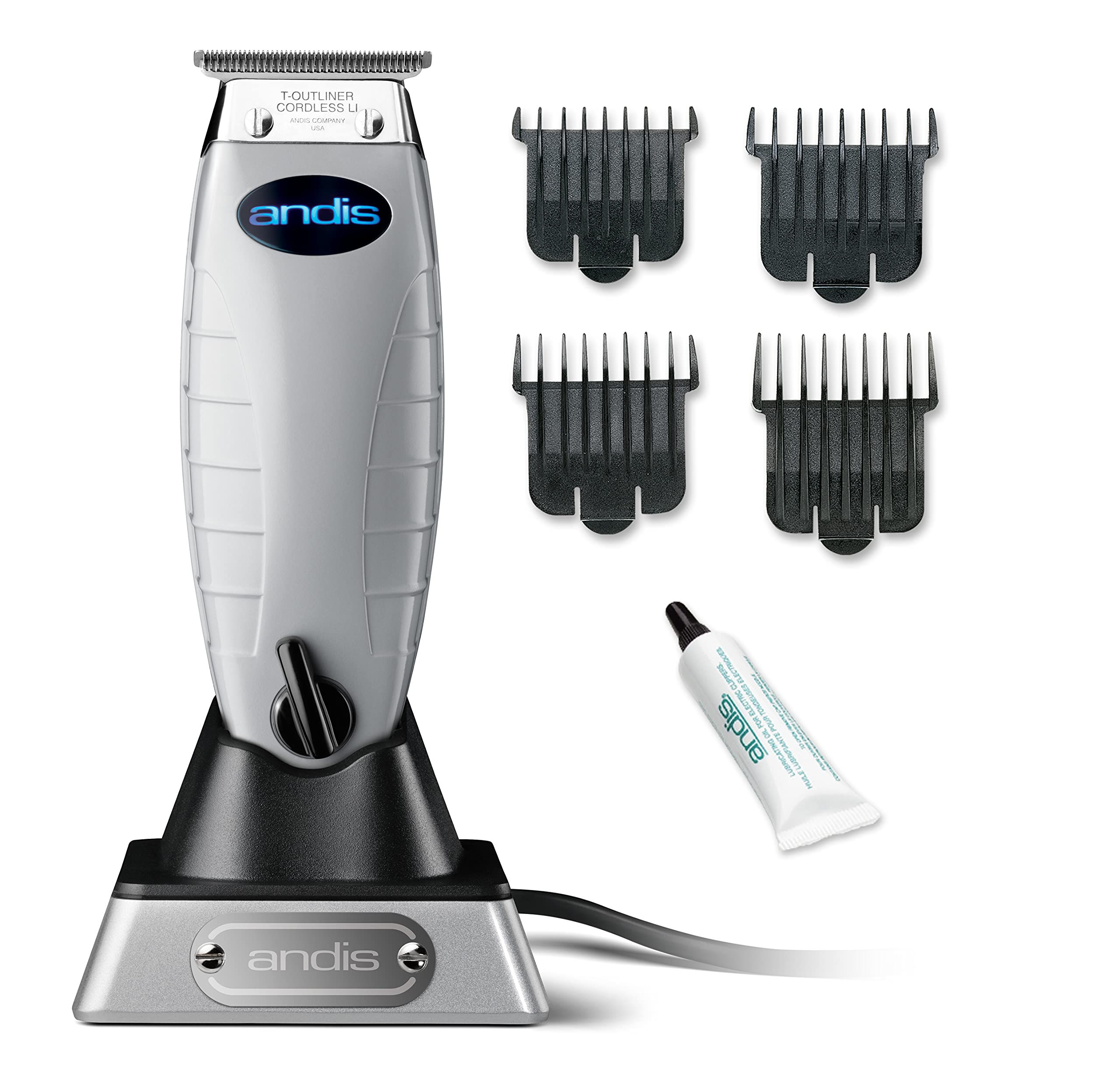 Andis 74000 Professional Corded/ Cordless Hair & Beard Trimmer, T-Outliner Bl...