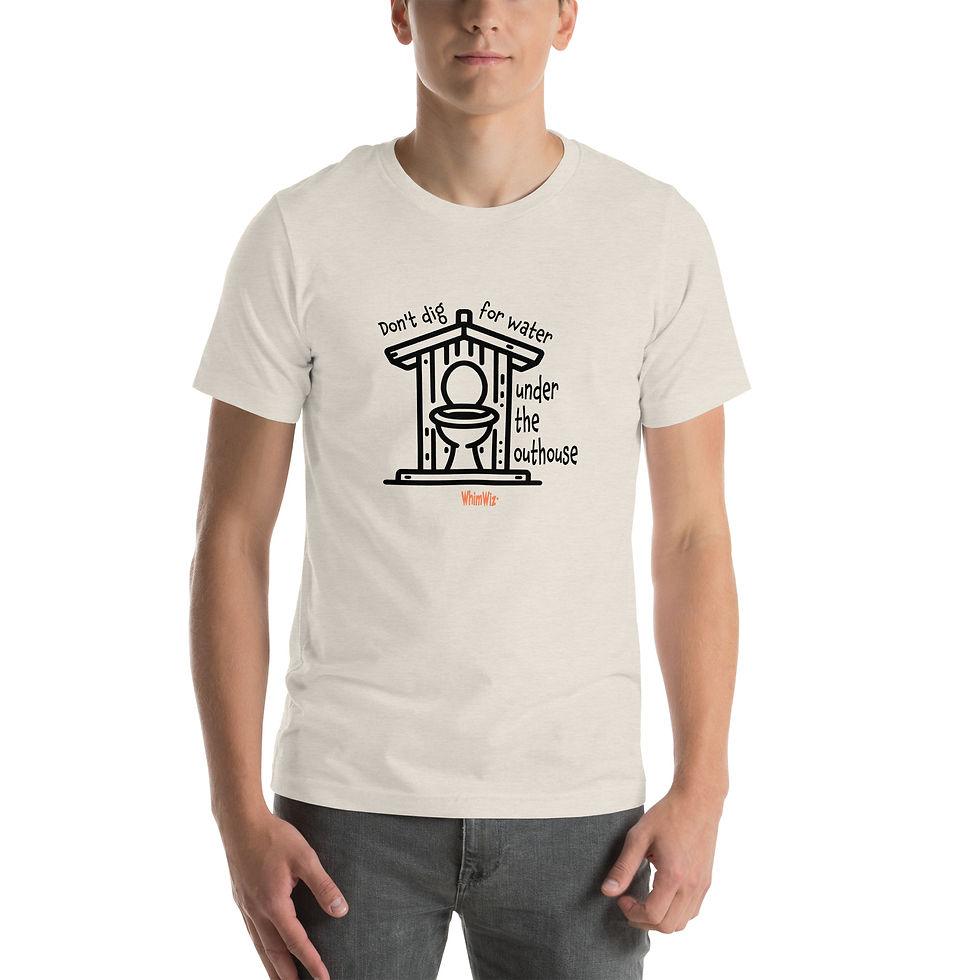 Thumbnail: Under the Outhouse - WhimWiz Unisex t-shirt