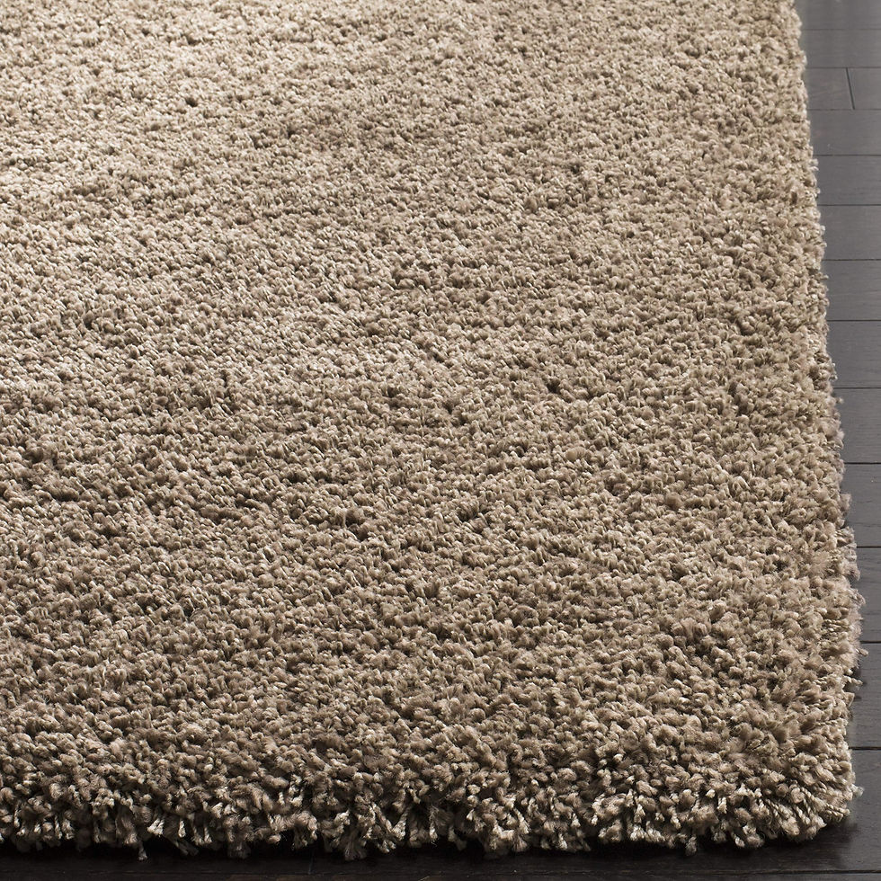 Thumbnail: SAFAVIEH California Shag Collection Runner Rug - 2'3" x 21', Taupe, Non-Shedd...