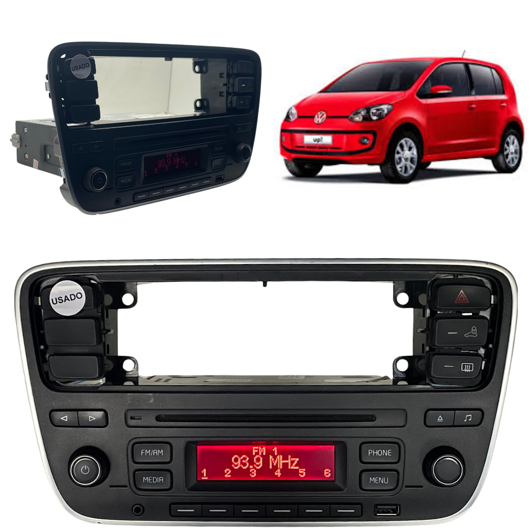 Aparelho Tela Rádio Mp3 Vw Up TSI 2014-2017 1sb035152b