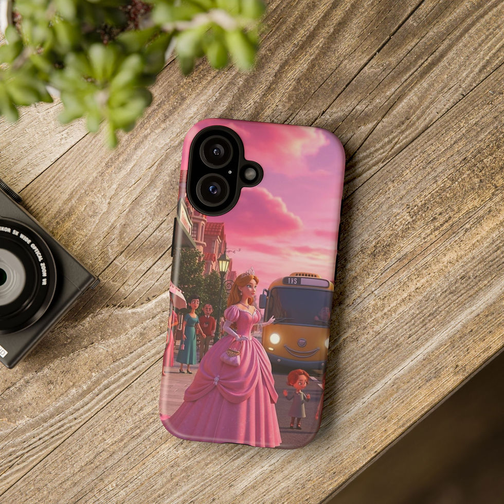Thumbnail: Pink Princess Phone Case, Tough Cases, Cute Phone Cover, Gift for Disney Lovers