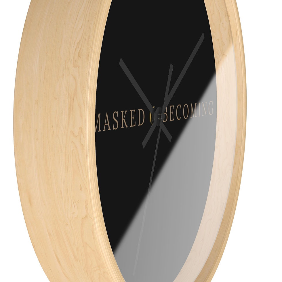 Thumbnail: Unmasked & Becoming | Proudly Unmasked Wall Clock 