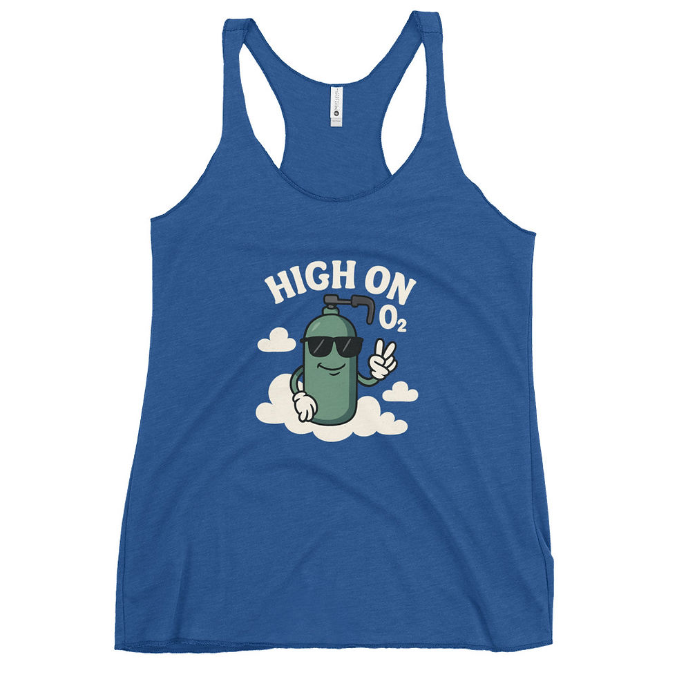 Thumbnail: Women's Racerback Tank - High on O2