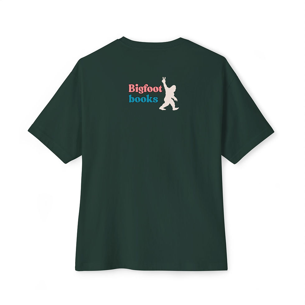 Thumbnail: Barre Boba Bigfoot Books Unisex Oversized Boxy Tee