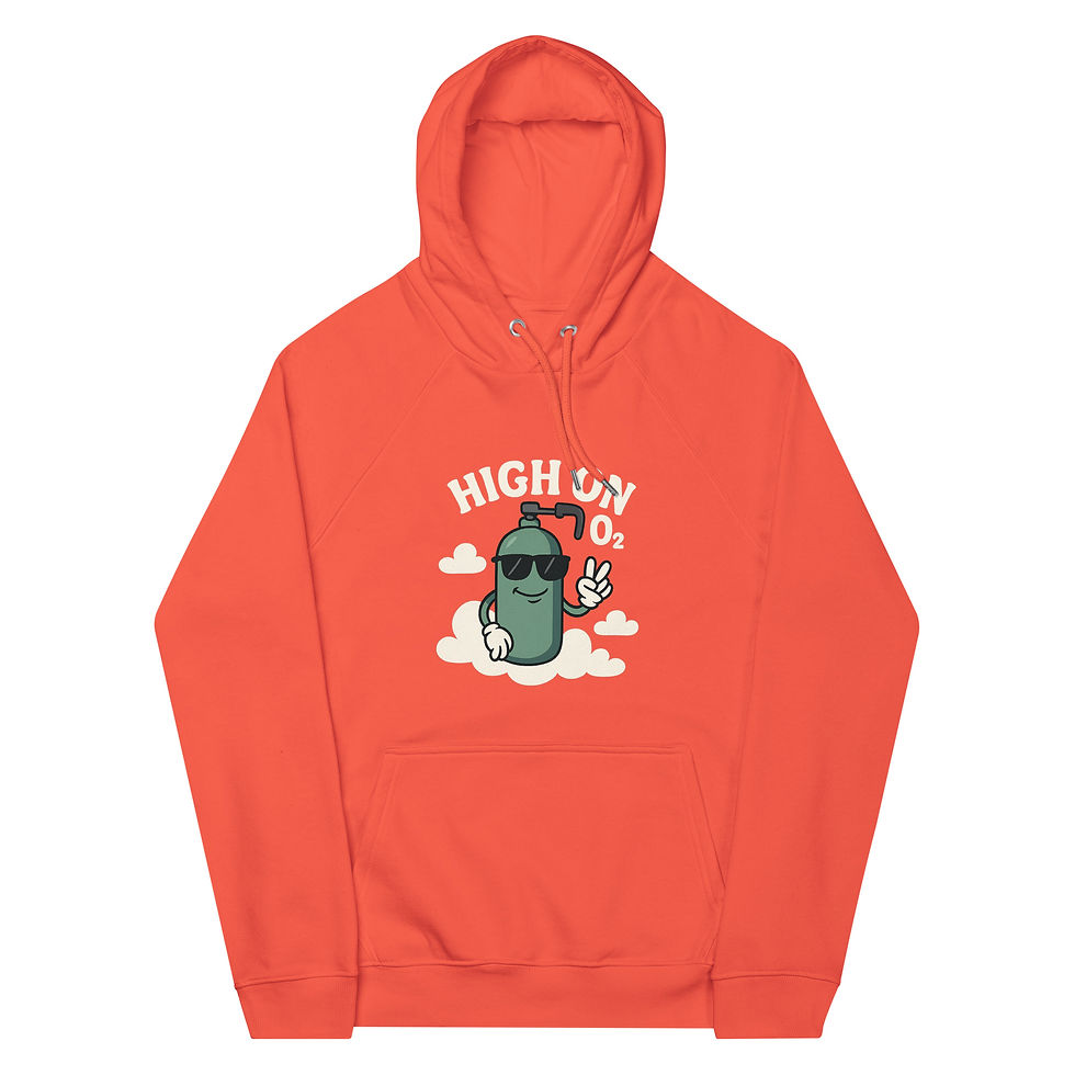 Thumbnail: Unisex hoodie - High on O2