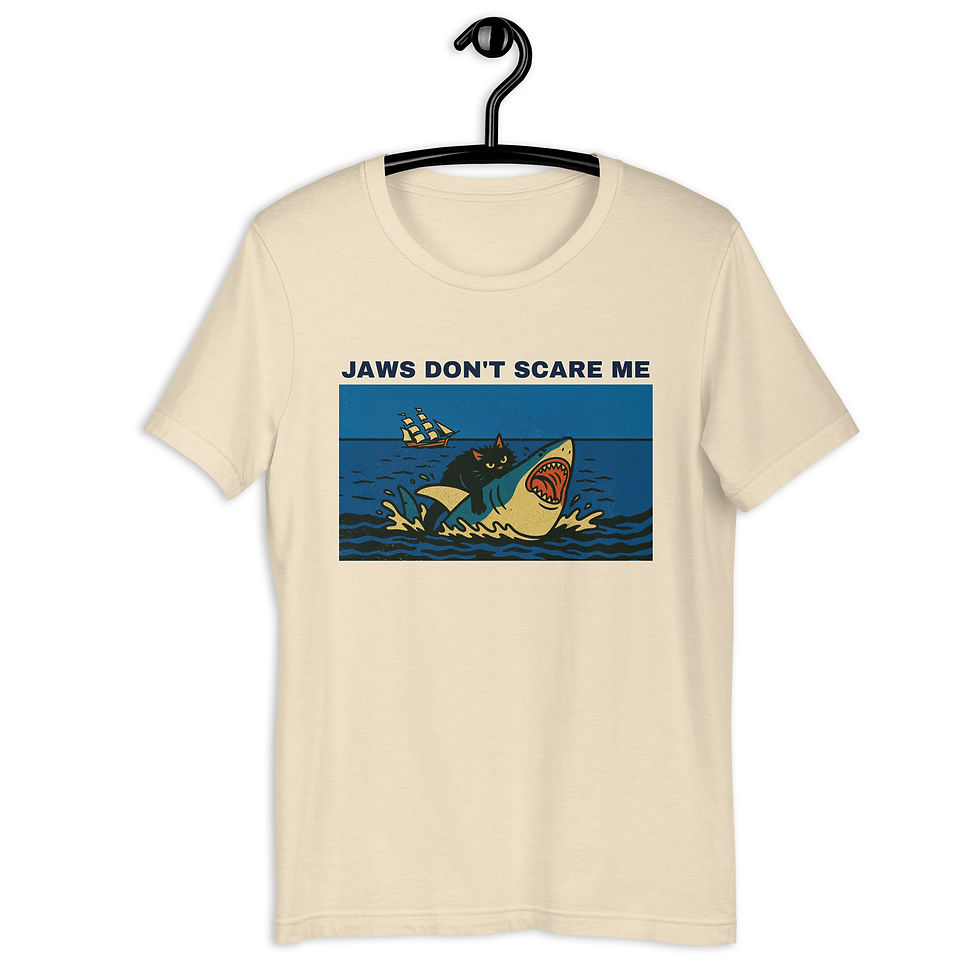 Thumbnail: Jaws Don't Scare Me Unisex t-shirt