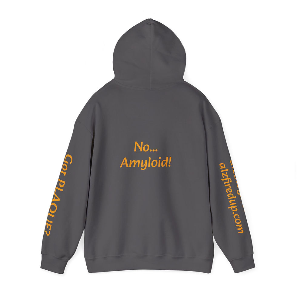 Thumbnail: Paranoid/Amyloid Hooded Sweatshirt - Unisex, Hoodie for Alzheimer's Awareness